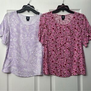 Women’s Medium Floral Route 66 Shirts